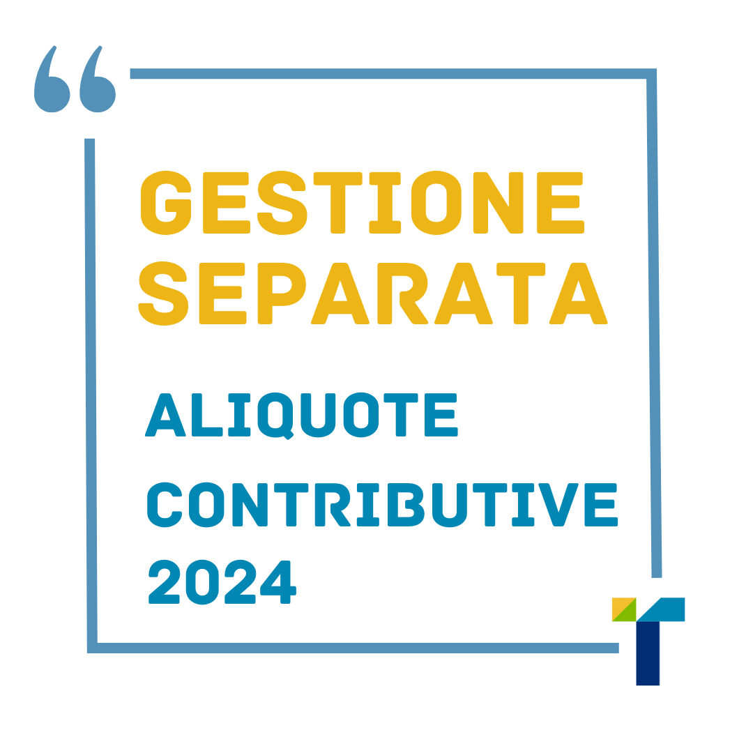 Tiberio News | Gestione separata: aggiornate le aliquote contributive del 2024